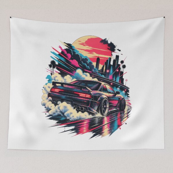 Item preview, Retro Car Graphic Art – Fictional Racing, Garage and Driving Design designed and sold by AMICO77.