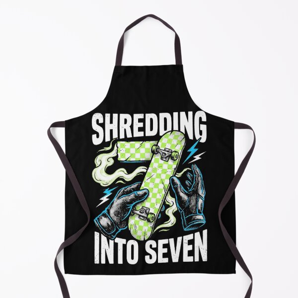 Item preview, Shredding Into Seven Skateboard 6 7 Meme 7th Birthday Boy designed and sold by TeNovaStudio ⭐⭐⭐⭐⭐.