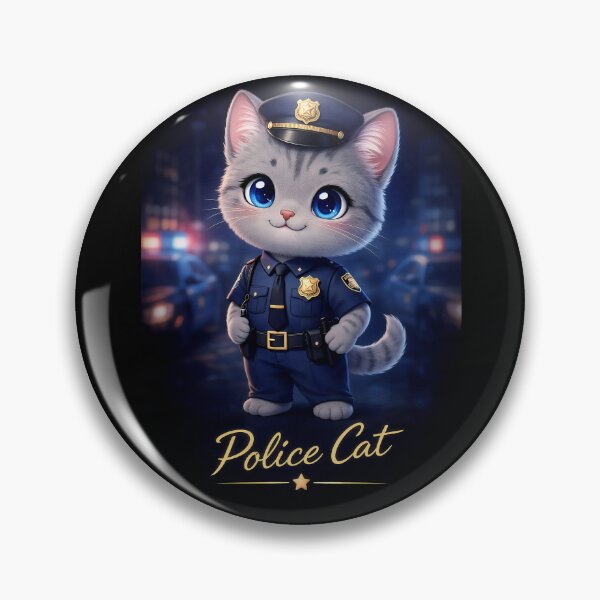 Item preview, Police Cat  designed and sold by Meow Story .