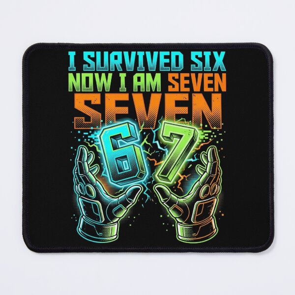 Item preview, I Survived Six Now I Am Seven 6 7 Meme Gamer 7th Birthday Boy designed and sold by TeNovaStudio ⭐⭐⭐⭐⭐.