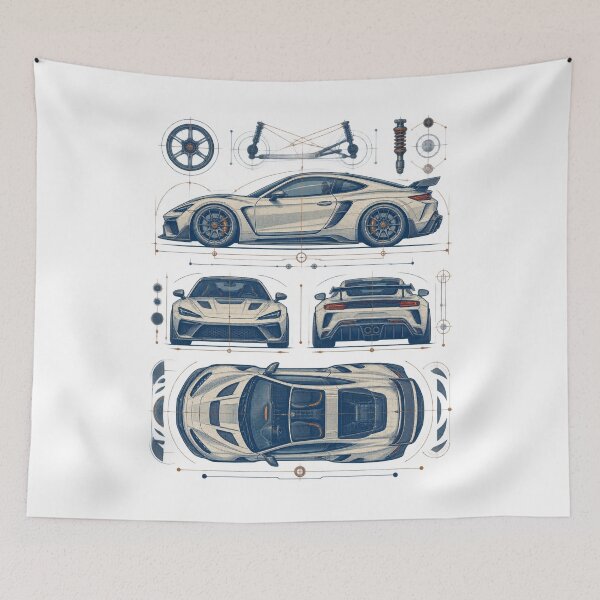 Item preview, Retro Car Graphic Art – Fictional Racing, Garage and Driving Design designed and sold by AMICO77.