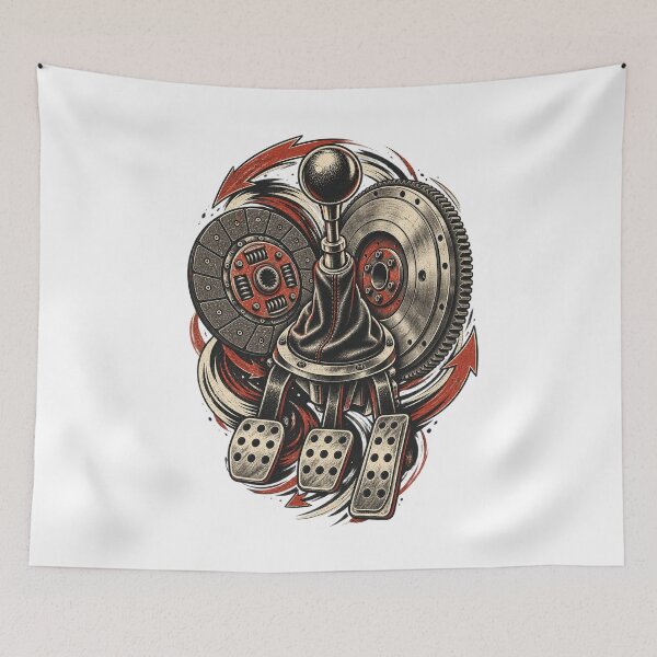 Item preview, Retro Car Graphic Art – Fictional Racing, Garage and Driving Design designed and sold by AMICO77.