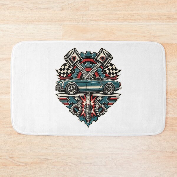 Item preview, Retro Car Graphic Art – Fictional Racing, Garage and Driving Design designed and sold by AMICO77.