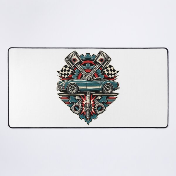 Item preview, Retro Car Graphic Art – Fictional Racing, Garage and Driving Design designed and sold by AMICO77.