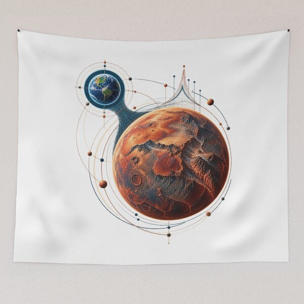 Item preview, Mega-Earth Exoplanet – GJ 523b Space Science and Astronomy Art designed and sold by AMICO77.
