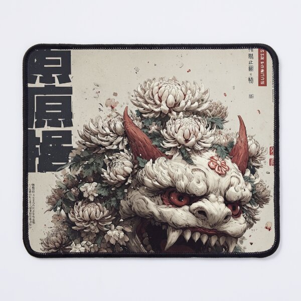 Item preview, Floral Shishi – Japanese Guardian Lion designed and sold by obstinator.