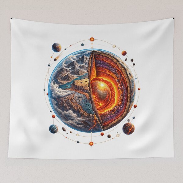 Item preview, Mega-Earth Exoplanet – GJ 523b Space Science and Astronomy Art designed and sold by AMICO77.