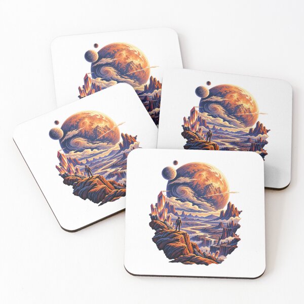 Item preview, Mega-Earth Exoplanet – GJ 523b Space Science and Astronomy Art designed and sold by AMICO77.