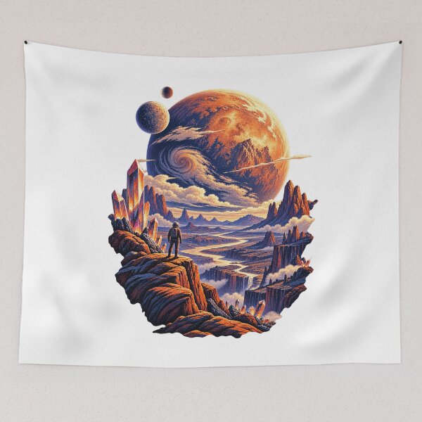 Item preview, Mega-Earth Exoplanet – GJ 523b Space Science and Astronomy Art designed and sold by AMICO77.
