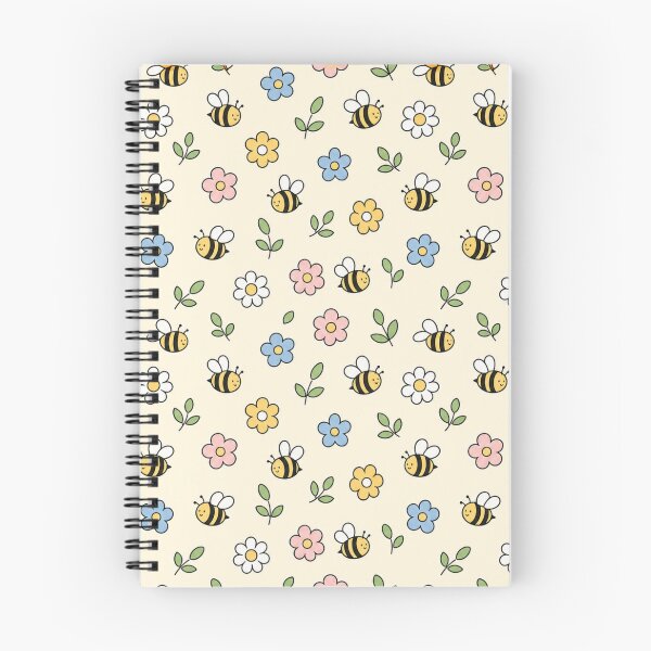 Item preview, Cartoon Bumble Bee and Flowers pattern designed and sold by Kathy Kuczek.