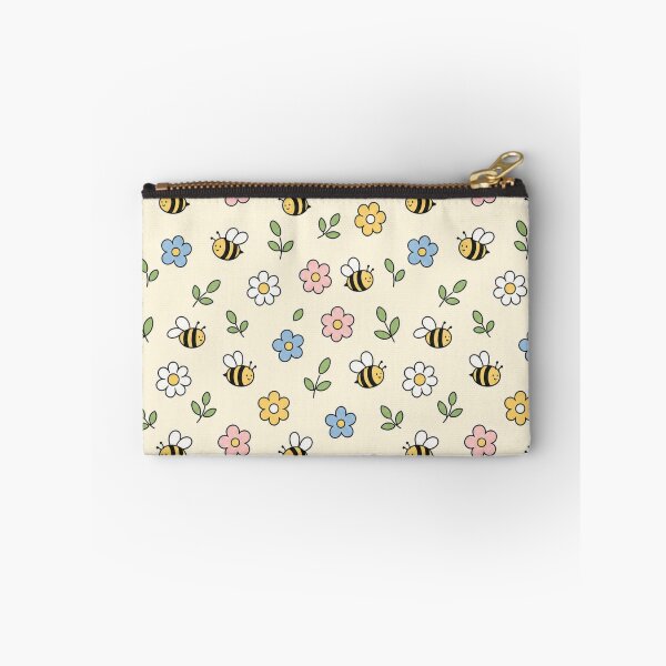 Item preview, Cartoon Bumble Bee and Flowers pattern designed and sold by Kathy Kuczek.