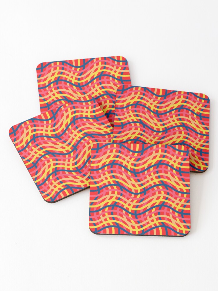 Thumbnail 1 of 5, Coasters (Set of 4), Linear Patterns designed and sold by NGgallery.