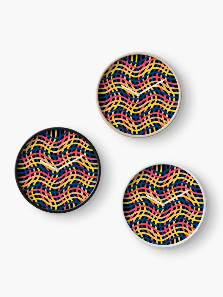 Thumbnail 3 of 4, Clock, Linear Patterns designed and sold by NGgallery.