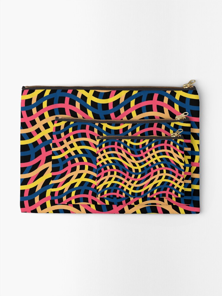 Thumbnail 2 of 4, Zipper Pouch, Linear Patterns designed and sold by NGgallery.