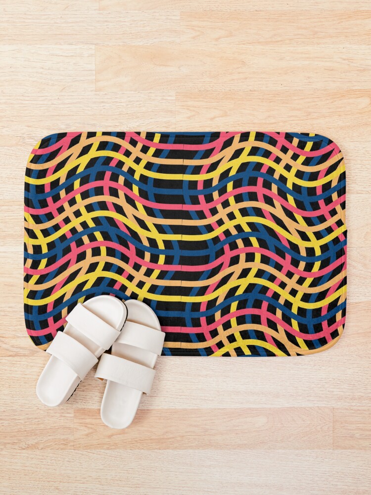 Thumbnail 1 of 6, Bath Mat, Linear Patterns designed and sold by NGgallery.