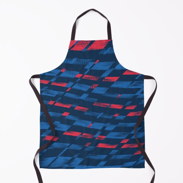 Item preview, Abstract Red and Blue Halftone Geometric Tech Pattern designed and sold by ImStickerHappy.