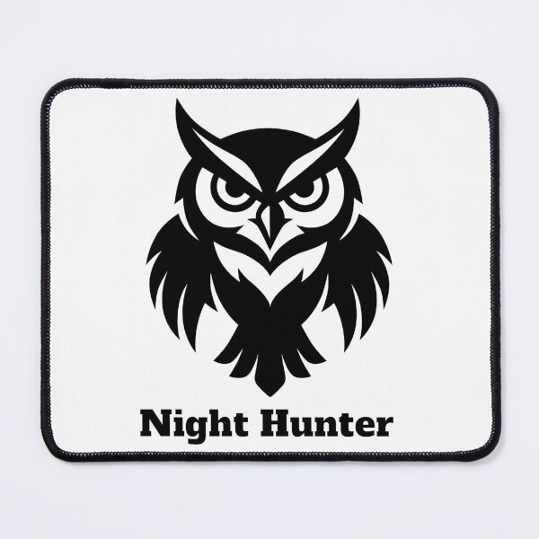 Item preview, Night Hunter - Minimalist Fierce Owl Anime Style Graphic designed and sold by TheShadowLines.