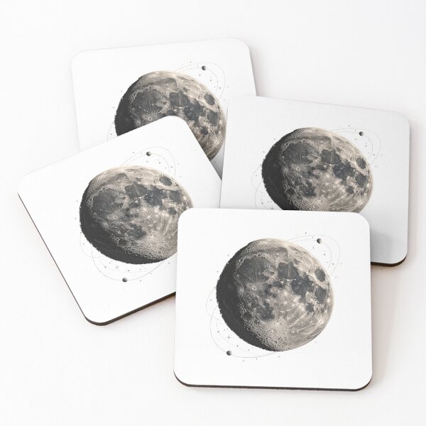 Item preview, Moon Crater Art – Vintage Lunar Exploration and Astronomy Design designed and sold by AMICO77.