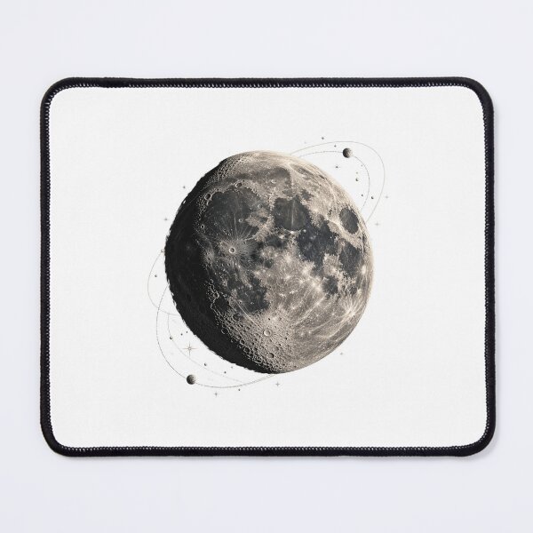 Item preview, Moon Crater Art – Vintage Lunar Exploration and Astronomy Design designed and sold by AMICO77.