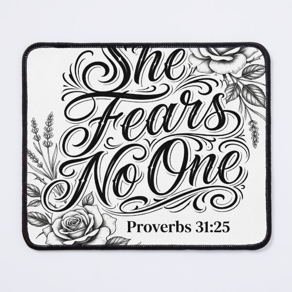 Item preview, She Fears No One Proverbs 31:25 Floral Womens Tee designed and sold by PureGritFaith.