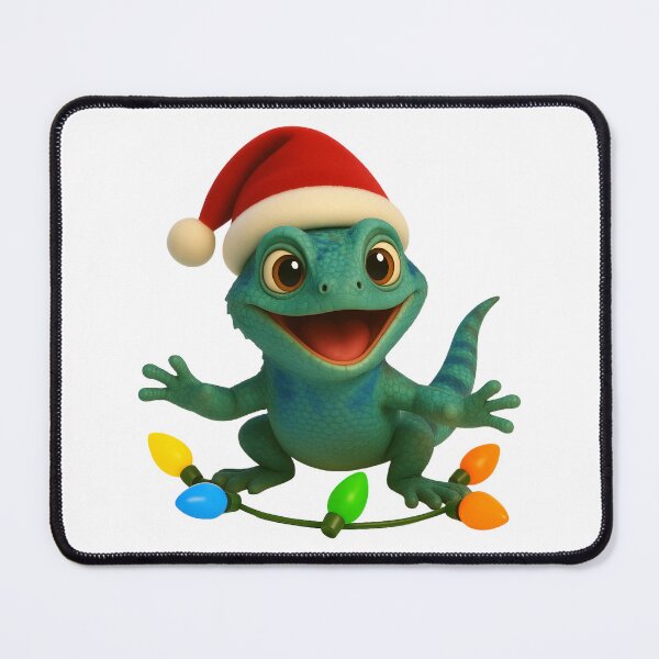 Item preview, Christmas Eastern Fence Lizard designed and sold by Sillytoe.