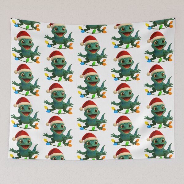 Item preview, Christmas Eastern Fence Lizard designed and sold by Sillytoe.
