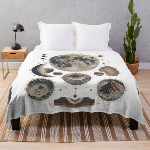 Item preview, Moon Crater Art – Vintage Lunar Exploration and Astronomy Design designed and sold by AMICO77.