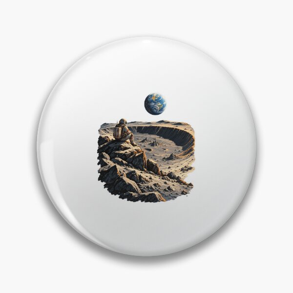Item preview, Moon Crater Art – Vintage Lunar Exploration and Astronomy Design designed and sold by AMICO77.