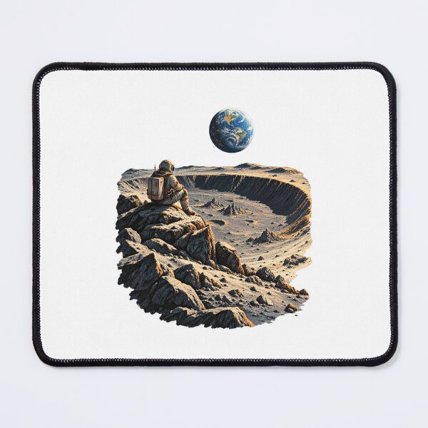 Item preview, Moon Crater Art – Vintage Lunar Exploration and Astronomy Design designed and sold by AMICO77.