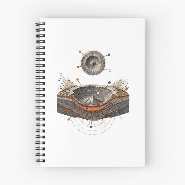 Item preview, Moon Crater Art – Vintage Lunar Exploration and Astronomy Design designed and sold by AMICO77.