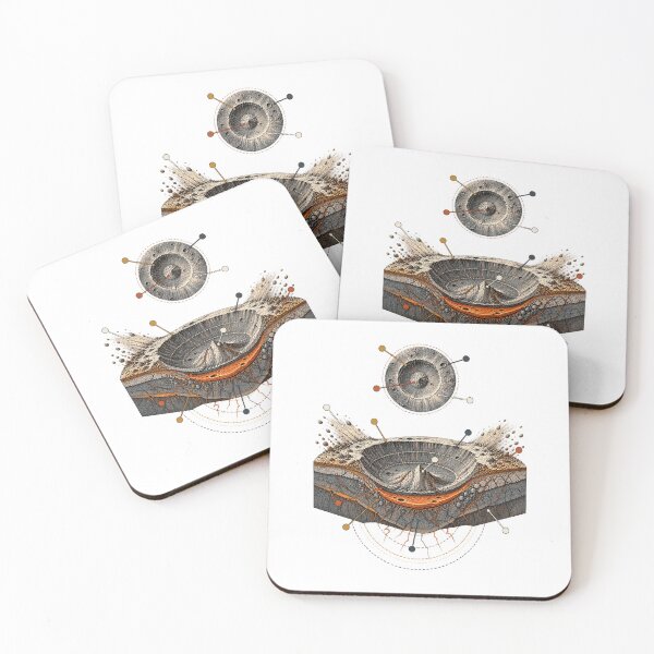 Item preview, Moon Crater Art – Vintage Lunar Exploration and Astronomy Design designed and sold by AMICO77.
