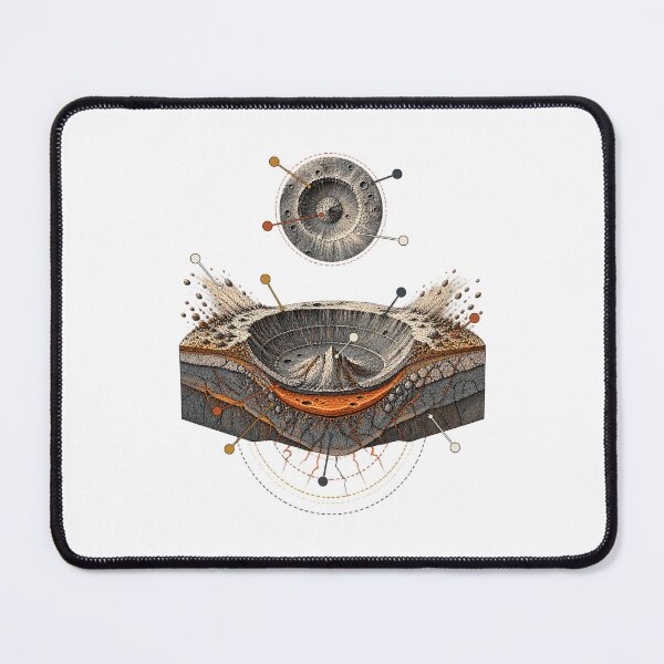 Item preview, Moon Crater Art – Vintage Lunar Exploration and Astronomy Design designed and sold by AMICO77.