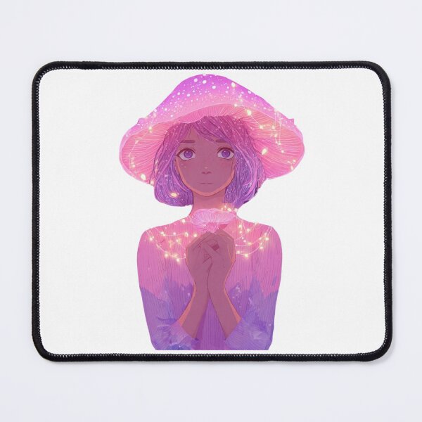 Item preview, Magical Glowing Pink Mushroom Fairy Girl designed and sold by LC&LCPlatform.