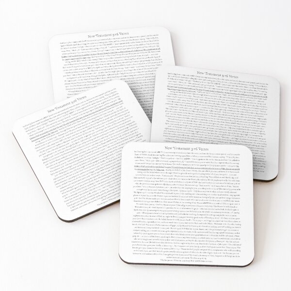 Item preview, 3:16 Bible Verses (part 3, New Testament) designed and sold by [the artist formerly known as PaleandTragic].