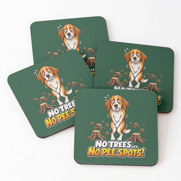 Item preview, No Trees... No Pee Spots! Funny Dog Environmental Humor designed and sold by Alpine-Ink.