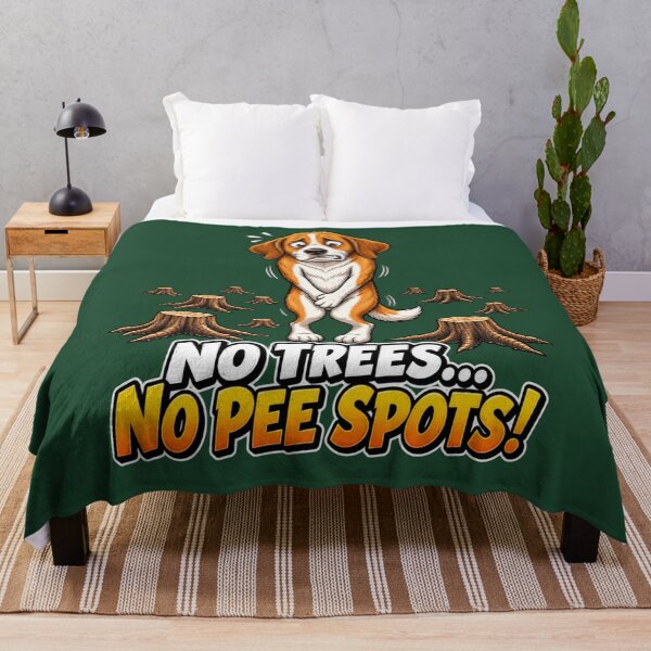 Item preview, No Trees... No Pee Spots! Funny Dog Environmental Humor designed and sold by Alpine-Ink.