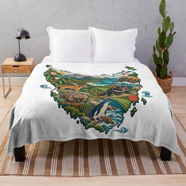 Item preview, Tasmania Travel Art – Wildlife, Mountains and Coastal Adventure designed and sold by AMICO77.