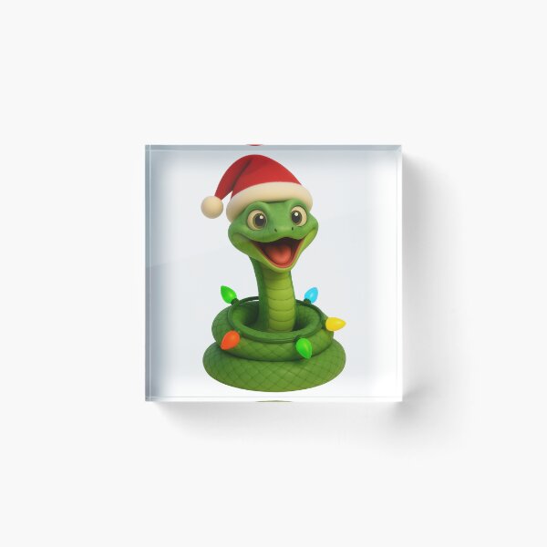 Item preview, Christmas Green Mamba designed and sold by Sillytoe.