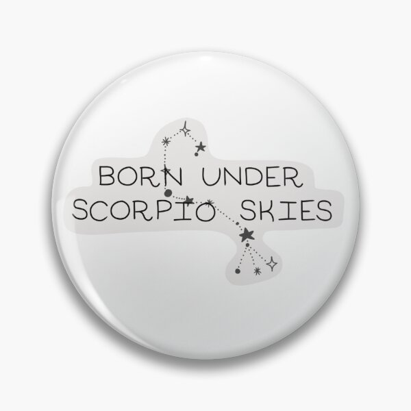 Item preview, Born Under Scorpio Skies designed and sold by Peace, Love & Pugs.