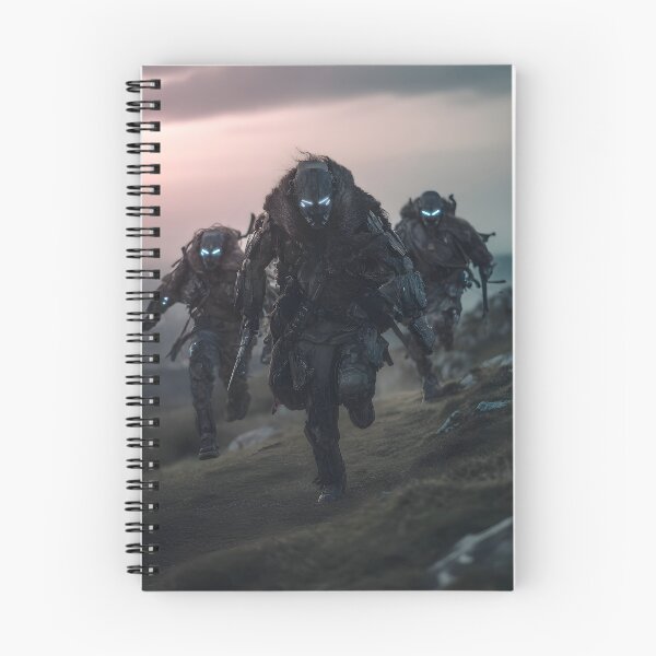 Item preview, Sci-Fi Viking Raiders Wall Art, Tactical Berserker Poster designed and sold by AetherianArchive.