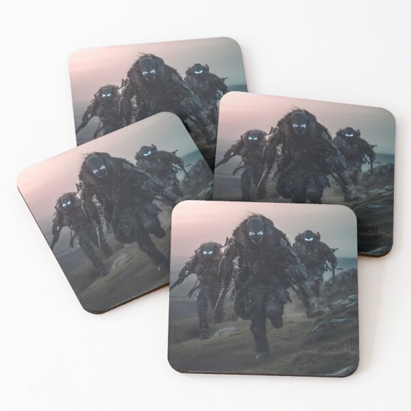 Item preview, Sci-Fi Viking Raiders Wall Art, Tactical Berserker Poster designed and sold by AetherianArchive.
