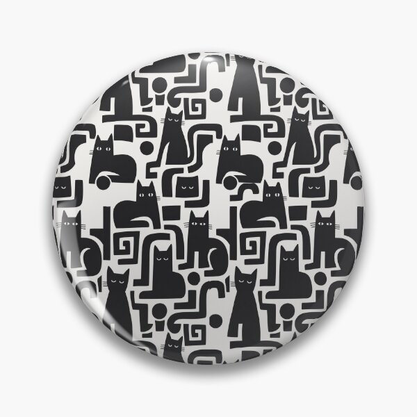 Item preview, Chic Black Cat Pattern Stylish Feminine Design for Dresses & Home Decor designed and sold by Bloomie_Studio .