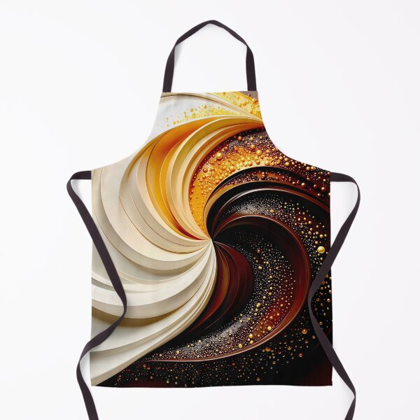 Item preview, Elegant Swirl of Colors in Cream and Chocolate designed and sold by Vicky Brago-Mitchell®.