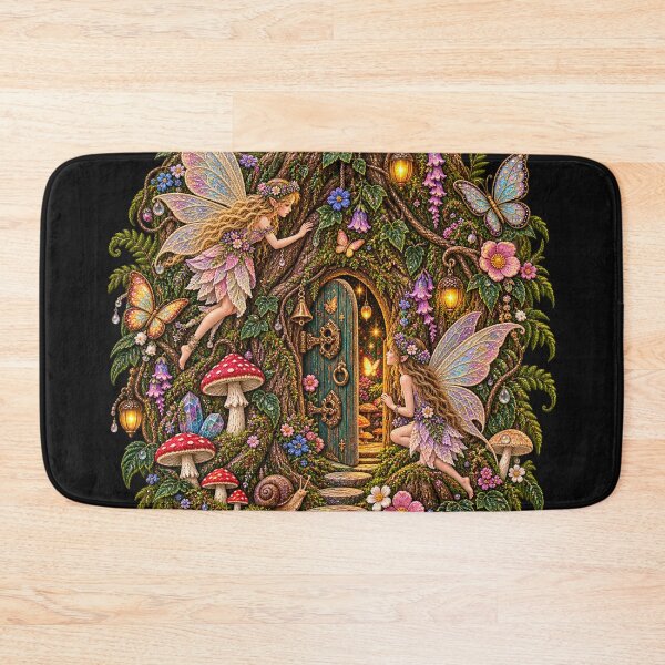 Item preview, Fairycore Fairy Door Embroidery – Enchanted Woodland Fairy Garden designed and sold by Emoji Emblems.