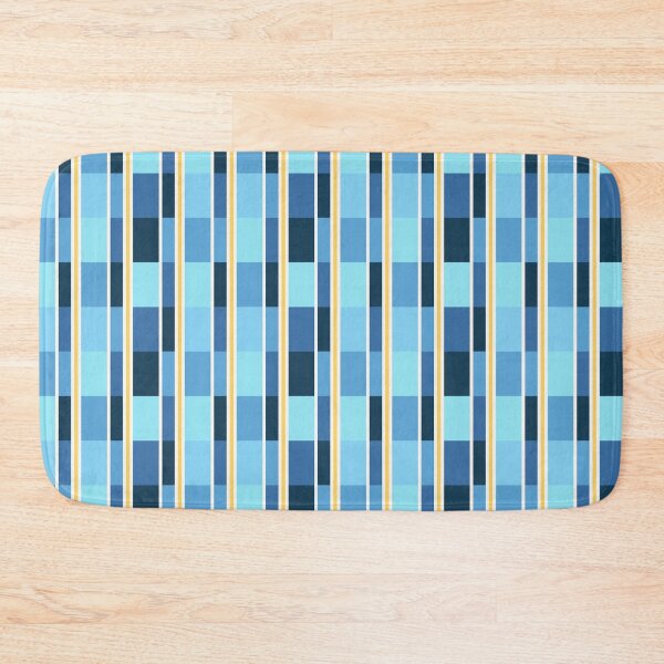 Item preview, Stripes of Blocks on Blues and Yellow designed and sold by PSCSCo.