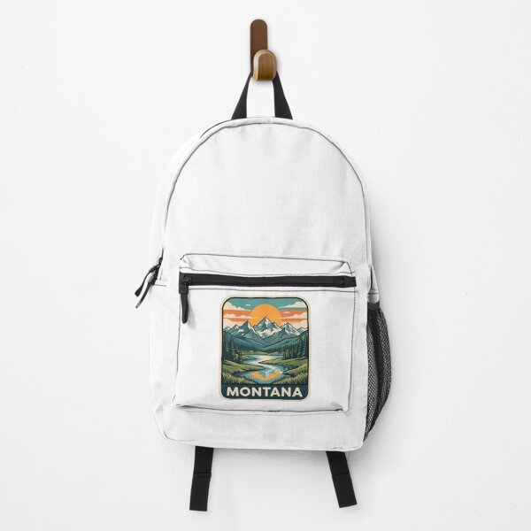 Item preview, Retro Montana Rocky Mountain Lake Alpine Travel Graphic designed and sold by Paper Drip.