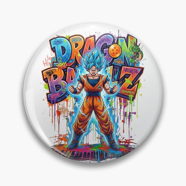 Artikelvorschau, Goku Super Saiyan Blue Dragon Ball Z Graffiti-Kunst entworfen und verkauft von FreakToons.