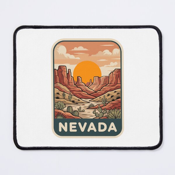Item preview, Retro Nevada Desert Canyon Sunset Landscape Graphic designed and sold by Paper Drip.
