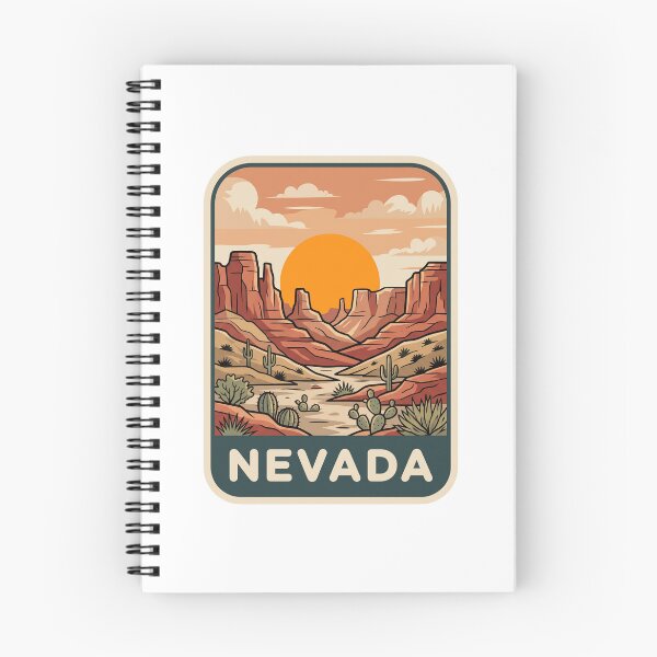 Item preview, Retro Nevada Desert Canyon Sunset Landscape Graphic designed and sold by Paper Drip.