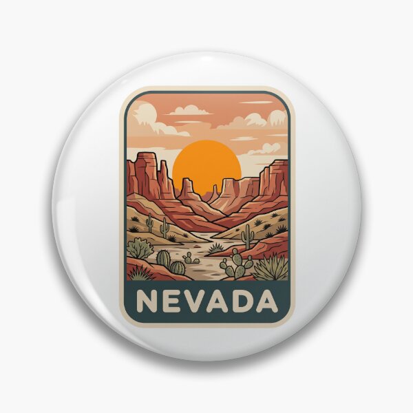 Item preview, Retro Nevada Desert Canyon Sunset Landscape Graphic designed and sold by Paper Drip.
